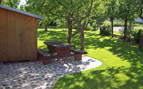 Chrastov: Yard, Backyard, Property, Grass, Green, Garden, Tree, Lawn, House, Landscaping