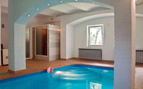 Chrastov: Property, Swimming Pool, Building, Ceiling, Room, Interior Design, House, Architecture, Real Estate, Home