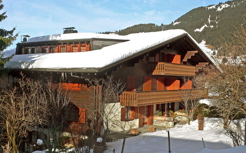 Le Brévent 4: Snow, Sky, Building, Window, Cloud, Plant, Mountain, Tree, Slope, House