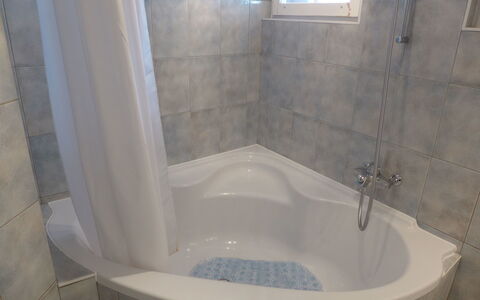Savoie 1: Bathroom, Bathtub, Tile, Property, Plumbing Fixture, Wall, Floor, Room, Architecture, Toilet