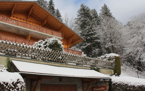 Muscardin 5 6: Sky, Building, Cloud, Snow, Window, House, Wood, Tree, Plant, Cottage