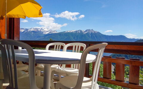 Ovronnaz 150: Sky, Cloud, Table, Property, Furniture, Umbrella, Chair, Azure, Outdoor Furniture, Shade