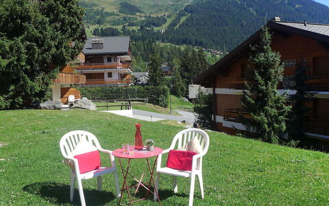 Verbier 131: Property, Hill Station, Cottage, House, Yard, Grass, Mountain Range, Backyard, Rural Area, Building