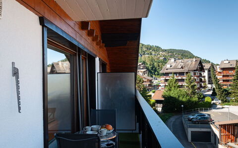 Nendaz 800: Sky, Building, Property, Window, Plant, House, Tree, Table, Shade, Flowerpot