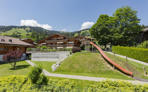 Schönried 200: Garden, Groundcover, Lawn, Landscaping, Shade, Estate, Yard, Eco Hotel, Backyard, Courtyard