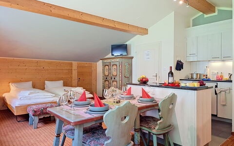 Grindelwald 150: Furniture, Table, Ceiling, Chair, Room, Cottage, Kitchen & Dining Room Table, Alps, Hotel, Living Room
