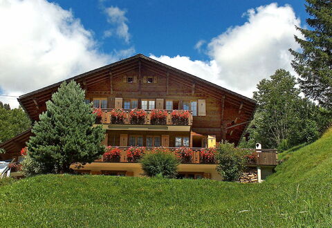 Chalet Doris: Cloud, Plant, Sky, Building, Tree, Window, Natural Landscape, Land Lot, House, Grass