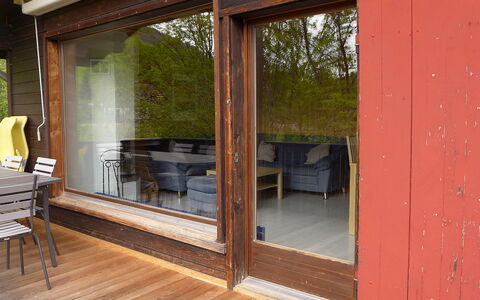 Egg-Isch: Furniture, Property, Chair, Wood, Door, Shade, Plant, Wood Stain, Porch