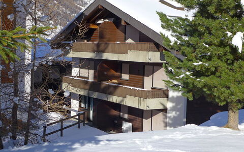 Luchre: Snow, Building, Tree, Sky, Wood, Plant, Slope, Larch, Cottage, House