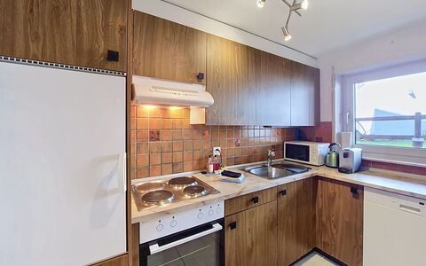 Luchre: Countertop, Kitchen, Interior Design, Cabinetry, Wood, Flooring, Major Appliance, Ceiling, Kitchen Appliance, Floor