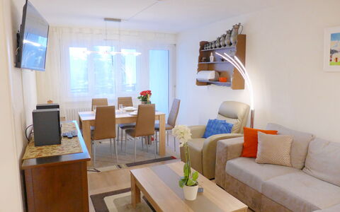 Crans-Montana 450: Table, Furniture, Property, Building, Picture Frame, Couch, Window, Wood, Comfort, Studio Couch