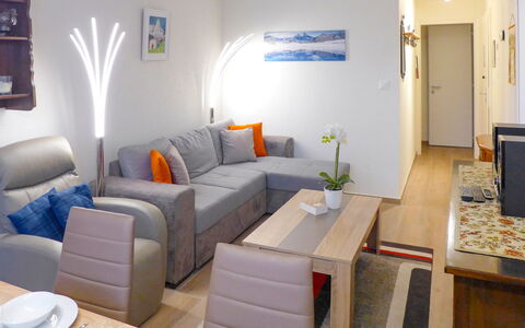 Crans-Montana 450: Furniture, Table, Couch, Property, Comfort, Azure, Building, Studio Couch, Interior Design, Living Room
