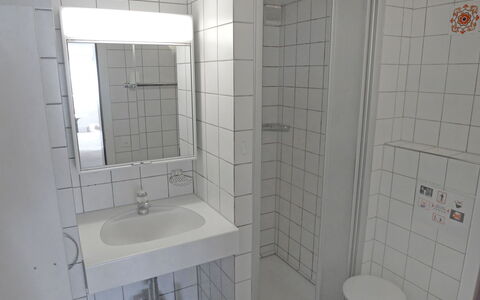 Weggis 7: Bathroom, Property, Tile, Room, Architecture, Plumbing Fixture, Bathroom Accessory, House, Interior Design, Floor