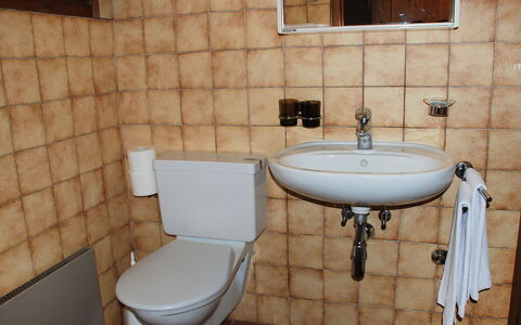 Breganzona 100: Bathroom, Toilet, Property, Plumbing Fixture, Wall, Tap, Room, Tile, Toilet Seat, Bathroom Accessory