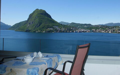 Castagnola 100: Property, Sky, Vacation, Restaurant, Sea, Azure, Tourism, Table, Resort, Mountain