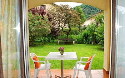 Accommodation:&nbsp;Residenza Parcolago Apt 018 mit Garten 100.29