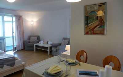 Chesa Ova Cotschna 304 310.2: Room, Property, Interior Design, Furniture, Building, Floor, Table, Living Room, Ceiling, House