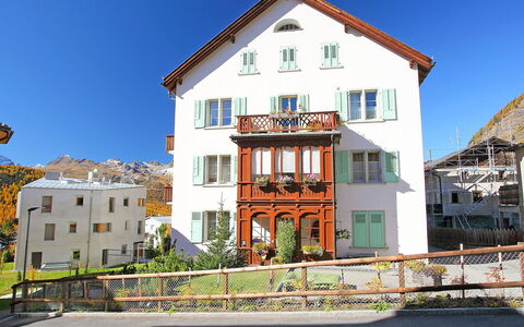 Chesa Corvatsch: Property, House, Building, Residential Area, Town, Home, Architecture, Real Estate, Sky, Neighbourhood