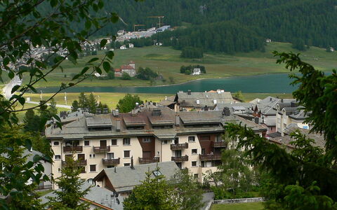 Silvaplana-Surlej 200: Building, Water, Window, Tree, Plant, House, Vegetation, Natural Landscape, Biome, Urban Design