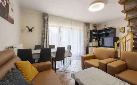 Flamingo: Furniture, Interior Design, Flooring, Floor, Couch, Wood, Room, Ceiling, Living Room, Table