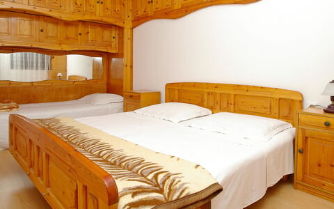 Korčula Vela Luka 800: Bedroom, Bed, Furniture, Room, Property, Bed Sheet, Bed Frame, Bedding, Interior Design, Mattress