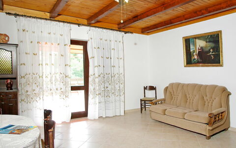 Korčula Vela Luka 800: Room, Ceiling, Property, Furniture, Interior Design, Building, Ceiling Fan, Wall, Floor, Living Room