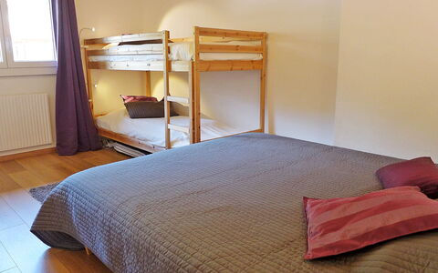 Les Bruyères 25: Bedroom, Bed, Furniture, Bed Sheet, Room, Bed Frame, Property, Bedding, Mattress, Interior Design