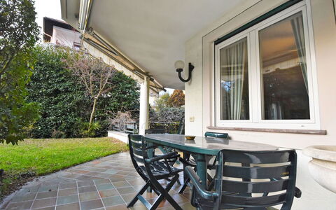 Villa Esperia: Property, Building, Real Estate, House, Room, Home, Furniture, Porch, Table, Residential Area