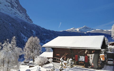 Grindelwald 255: Sky, Property, Mountain, Snow, Slope, Building, Glacial Landform, Freezing, House, Landscape
