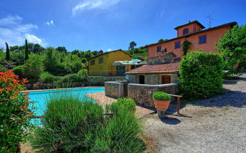 Casa Scopeti: Water, Property, Blue, Sky, Residential Area, House, Town, Real Estate, Tree, Architecture