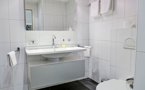 Grindelwald 260: Interior Design, Flooring, Floor, Room, Plumbing Fixture, Sink, Ceiling, Tap, Bathroom, Plumbing