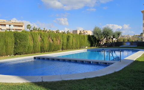 Celio i: Blue, Swimming Pool, Composite Material, Resort, Garden, Landscaping, Shade, Water Feature, Lawn, Hacienda