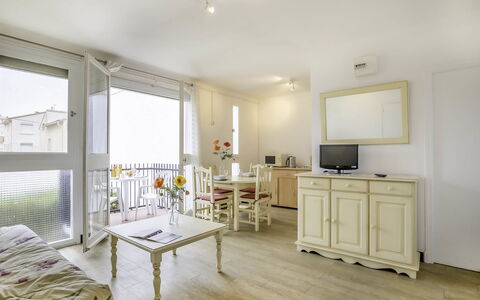 Les Amandiers: Furniture, Cabinetry, Property, Wood, Interior Design, Countertop, Building, Table, Lighting, Houseplant