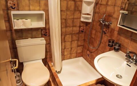Flims 420: Toilet Seat, Bathroom, Bathroom Sink, Plumbing Fixture, Toilet, Sink, Flooring, Floor, Tap, Interior Design