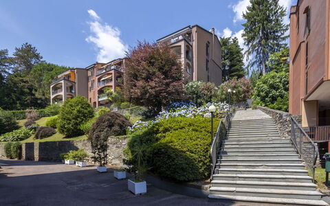 Residenza del Pascià: Tree, Residential Area, Shrub, Apartment, Condominium, Suburb, Estate, Landscaping, Driveway