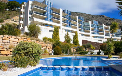 Altea 200: Water, Sky, Building, Property, Plant, Light, Blue, Azure, Swimming Pool