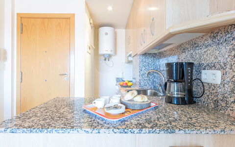 Nuvol Blau: Property, Furniture, Azure, Cabinetry, Wood, Interior Design, Building, Countertop, Flooring
