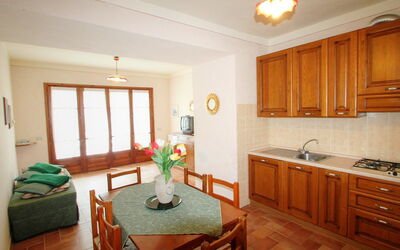 Poggio alla Baghera 165.2: Room, Property, Furniture, Building, Kitchen, Interior Design, Countertop, Floor, House, Cabinetry