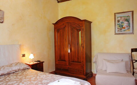 L'Antica Chiesa: Bed, Bedroom, Room, Furniture, Property, Bed Sheet, Bed Frame, Wall, Building, Interior Design
