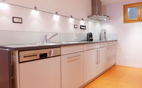 Ferienhaus Döss: Room, Countertop, Cabinetry, Property, Kitchen, Furniture, Sink, Interior Design, Building, House