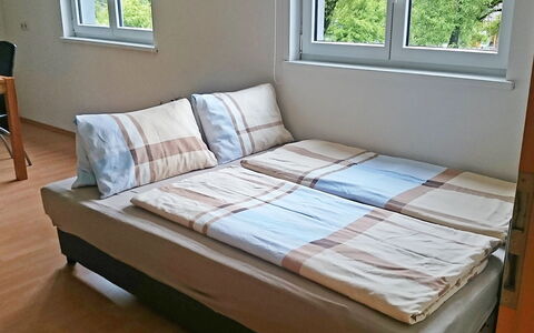 Corinna: Furniture, Bed, Room, Bed Frame, Property, Mattress, Bedroom, Couch, Floor, Studio Couch