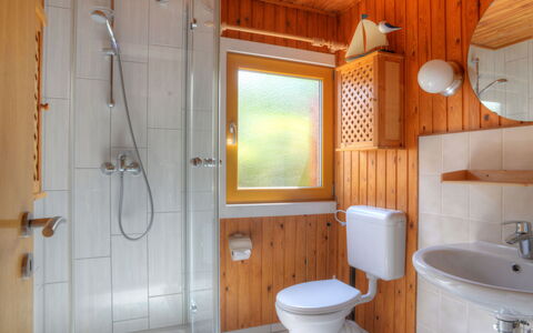 Rosenhütte: Property, Plumbing Fixture, Window, Bathroom, Blue, Sink, Building, Shower Head, Shower, Interior Design