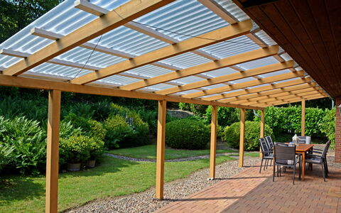 Rosenhütte: Plant, Property, Shade, Chair, Architecture, Wood, Tree, Beam, Roof, Real Estate