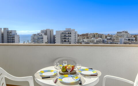 Ahinoa: Sky, Building, Furniture, Table, Chair, Urban Design, Interior Design, Outdoor Furniture, Tower Block, Condominium