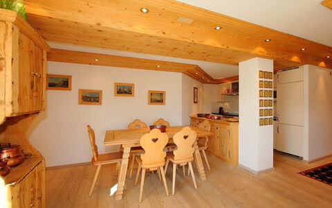 Chesa Sül Muot: Room, Property, Ceiling, Wood Flooring, Floor, Interior Design, Building, Furniture, House, Hardwood