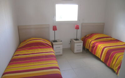 La Presqu'île 515.4: Bedroom, Bed, Room, Furniture, Bed Sheet, Property, Bed Frame, Bedding, Floor, Interior Design