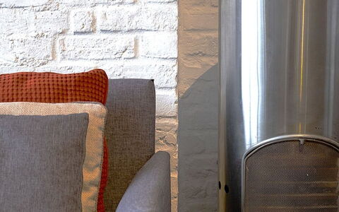 Holly Lodge Coach House: Flooring, Hearth, Wood-Burning Stove, Floor, Fireplace, Living Room, Natural Material, Chimney