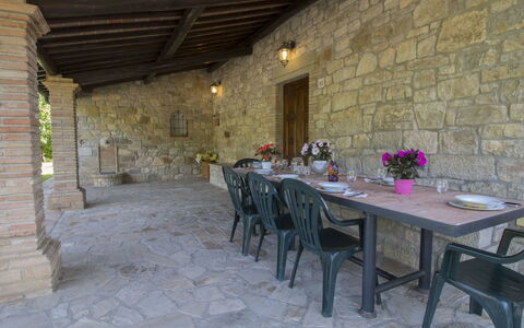 Sunflower: Property, Building, Room, Restaurant, House, Table, Stone Wall, Interior Design, Real Estate, Furniture