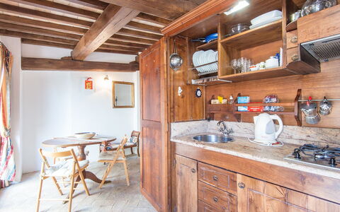 Charming Terrace: Property, Room, Building, Furniture, Real Estate, House, Ceiling, Interior Design, Kitchen, Home