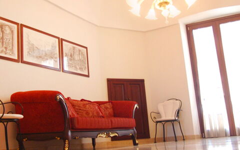 Tenuta Nucci: Room, Property, Furniture, Ceiling, Floor, Red, Interior Design, House, Building, Wall